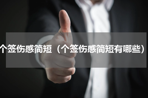 个签伤感简短（个签伤感简短有哪些）