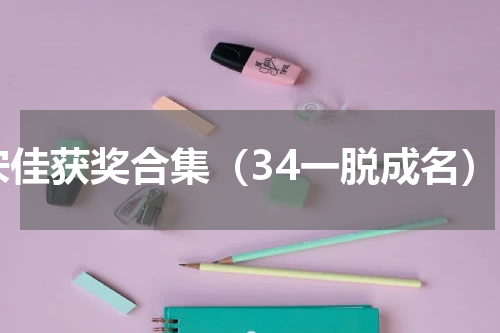 宋佳获奖合集（34一脱成名）