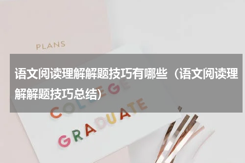 语文阅读理解解题技巧有哪些（语文阅读理解解题技巧总结）