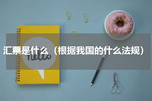 汇票是什么（根据我国的什么法规）