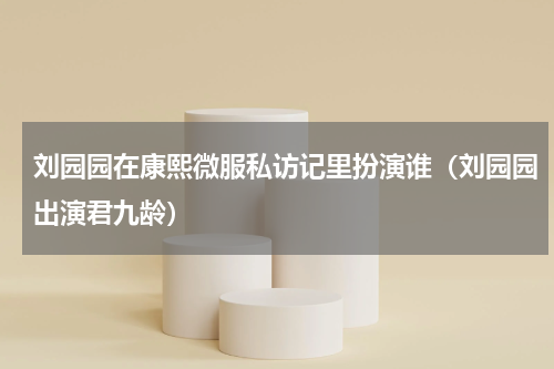 刘园园在康熙微服私访记里扮演谁（刘园园出演君九龄）