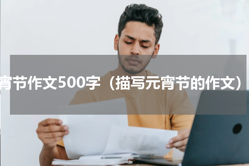 元宵节作文500字（描写元宵节的作文）