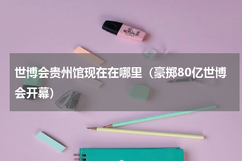 世博会贵州馆现在在哪里（豪掷80亿世博会开幕）