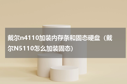 戴尔n4110加装内存条和固态硬盘（戴尔N5110怎么加装固态）