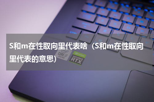 S和m在性取向里代表啥（S和m在性取向里代表的意思）