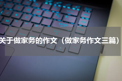 关于做家务的作文（做家务作文三篇）