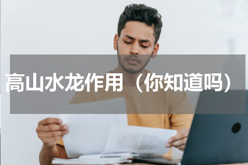 高山水龙作用（你知道吗）