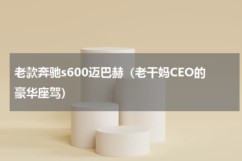老款奔驰s600迈巴赫（老干妈CEO的豪华座驾）