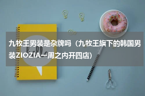 九牧王男装是杂牌吗（九牧王旗下的韩国男装ZIOZIA一周之内开四店）