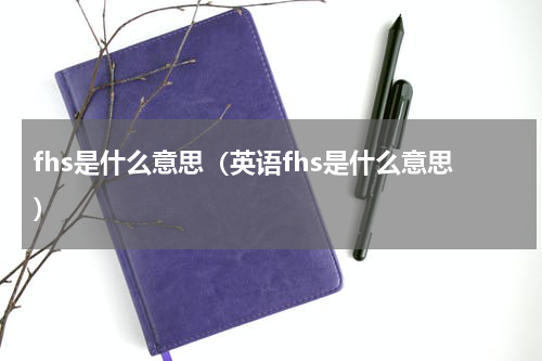 fhs是什么意思（英语fhs是什么意思）