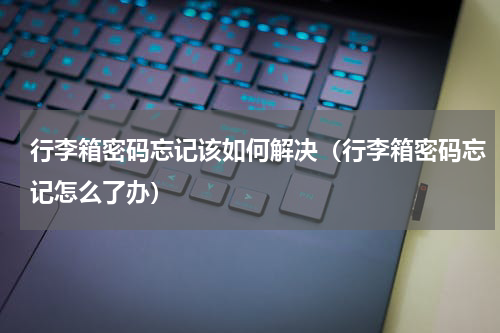 行李箱密码忘记该如何解决（行李箱密码忘记怎么了办）