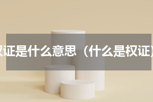 权证是什么意思（什么是权证）