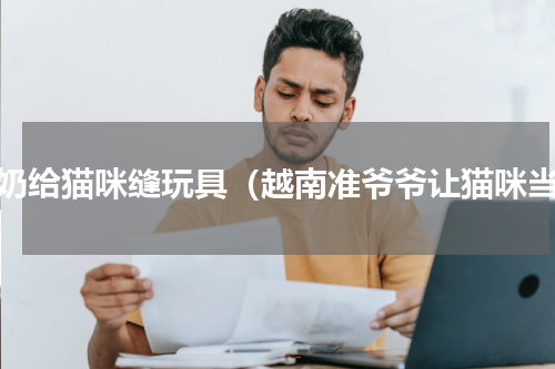 奶奶给猫咪缝玩具（越南准爷爷让猫咪当）