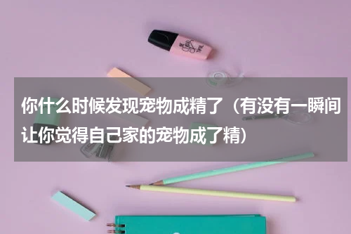 你什么时候发现宠物成精了（有没有一瞬间让你觉得自己家的宠物成了精）