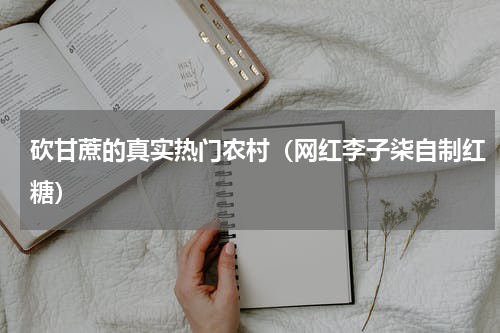 砍甘蔗的真实热门农村（网红李子柒自制红糖）