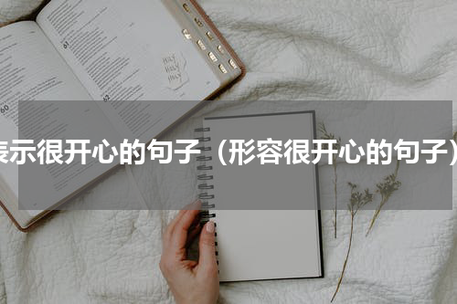 表示很开心的句子（形容很开心的句子）