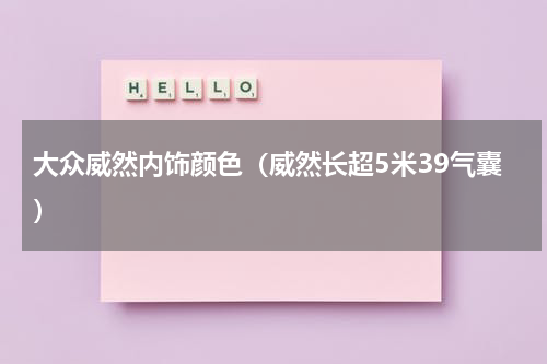 大众威然内饰颜色（威然长超5米39气囊）
