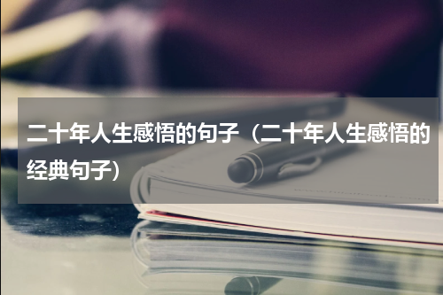 二十年人生感悟的句子（二十年人生感悟的经典句子）