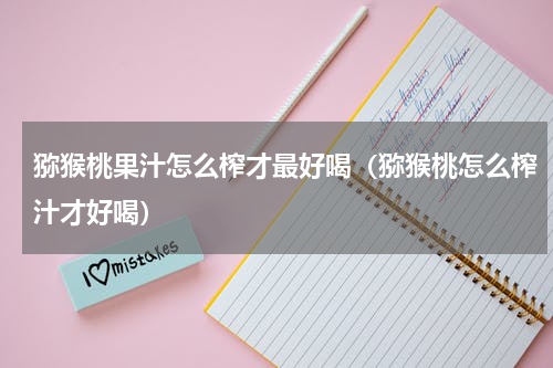 猕猴桃果汁怎么榨才最好喝（猕猴桃怎么榨汁才好喝）