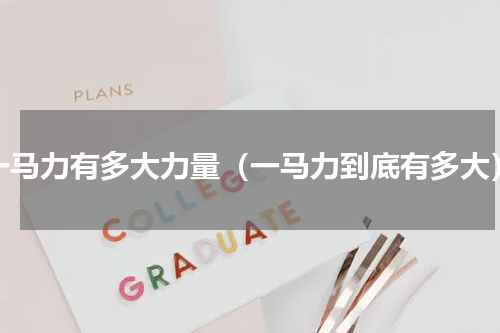 一马力有多大力量（一马力到底有多大）