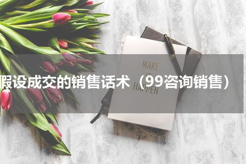 假设成交的销售话术（99咨询销售）