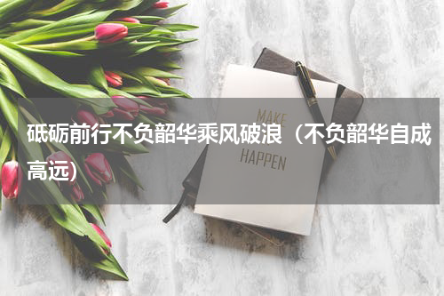 砥砺前行不负韶华乘风破浪（不负韶华自成高远）