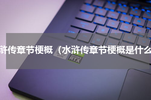 水浒传章节梗概（水浒传章节梗概是什么）