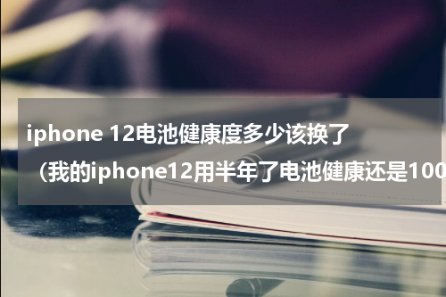 iphone 12电池健康度多少该换了（我的iphone12用半年了电池健康还是100）