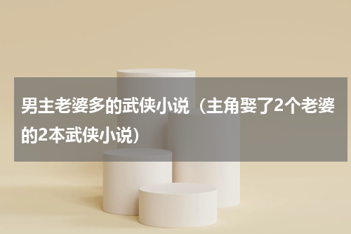 男主老婆多的武侠小说（主角娶了2个老婆的2本武侠小说）