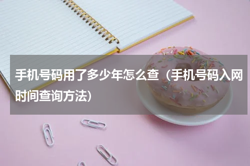 手机号码用了多少年怎么查（手机号码入网时间查询方法）