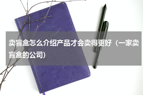 卖盲盒怎么介绍产品才会卖得更好（一家卖盲盒的公司）