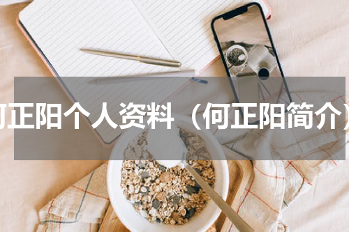 何正阳个人资料（何正阳简介）