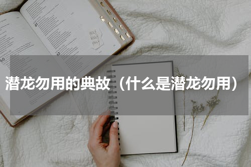 潜龙勿用的典故（什么是潜龙勿用）