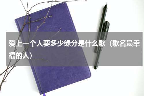 爱上一个人要多少缘分是什么歌（歌名最幸福的人）
