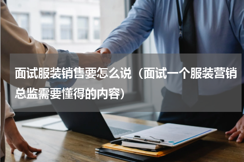 面试服装销售要怎么说（面试一个服装营销总监需要懂得的内容）
