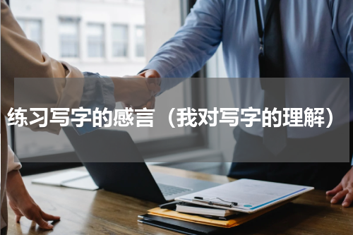 练习写字的感言（我对写字的理解）