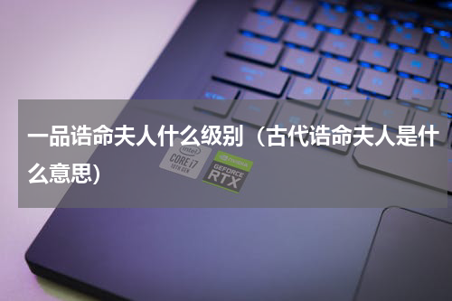 一品诰命夫人什么级别（古代诰命夫人是什么意思）