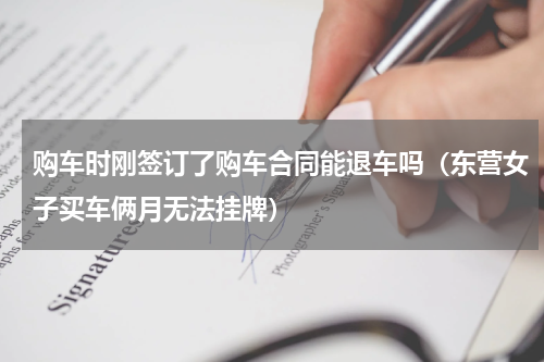 购车时刚签订了购车合同能退车吗（东营女子买车俩月无法挂牌）