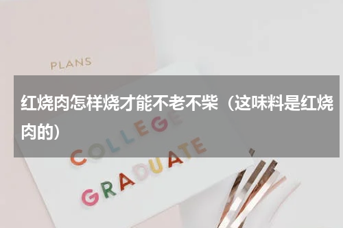 红烧肉怎样烧才能不老不柴（这味料是红烧肉的）