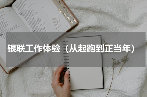 银联工作体验（从起跑到正当年）