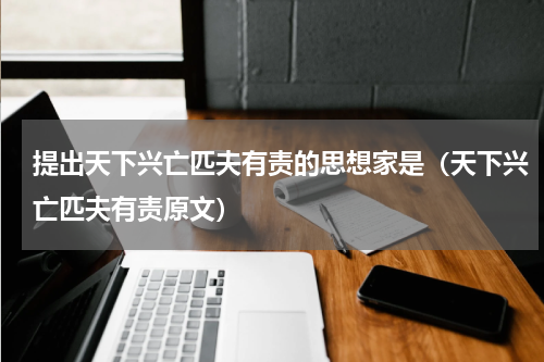提出天下兴亡匹夫有责的思想家是（天下兴亡匹夫有责原文）