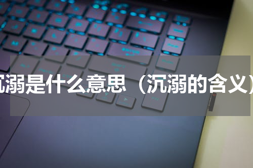 沉溺是什么意思（沉溺的含义）