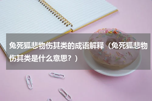 兔死狐悲物伤其类的成语解释（兔死狐悲物伤其类是什么意思？）