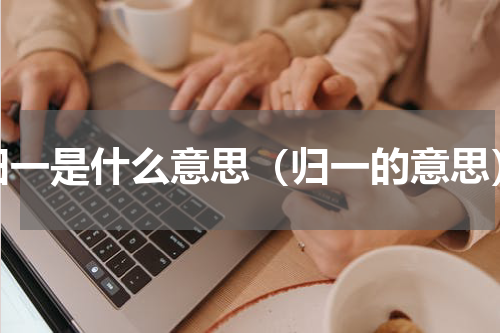 归一是什么意思（归一的意思）