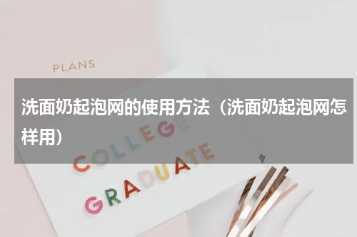 洗面奶起泡网的使用方法（洗面奶起泡网怎样用）