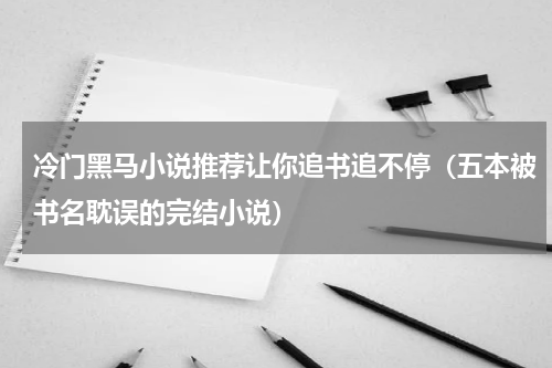 冷门黑马小说推荐让你追书追不停（五本被书名耽误的完结小说）
