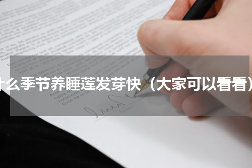 什么季节养睡莲发芽快（大家可以看看）
