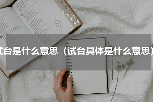 试台是什么意思（试台具体是什么意思）
