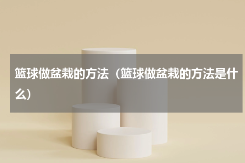 篮球做盆栽的方法（篮球做盆栽的方法是什么）