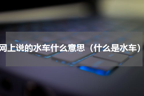 网上说的水车什么意思（什么是水车）